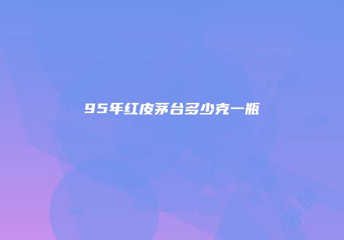 95年红皮茅台多少克一瓶