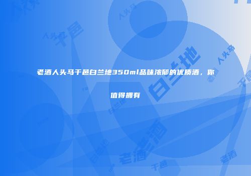 老酒人头马干邑白兰地350ml品味浓郁的优质酒，你值得拥有
