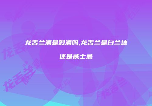龙舌兰酒是烈酒吗,龙舌兰是白兰地还是威士忌