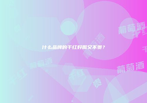 什么品牌的干红好喝又不贵？