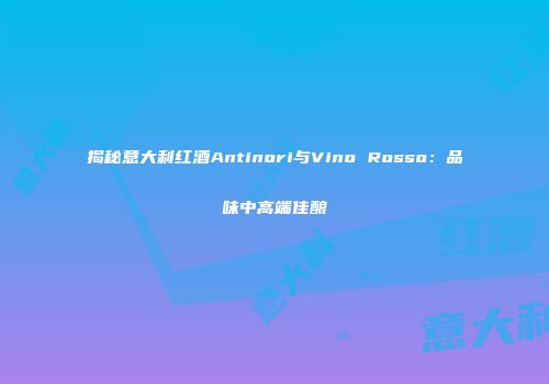 揭秘意大利红酒Antinori与Vino Rosso：品味中高端佳酿