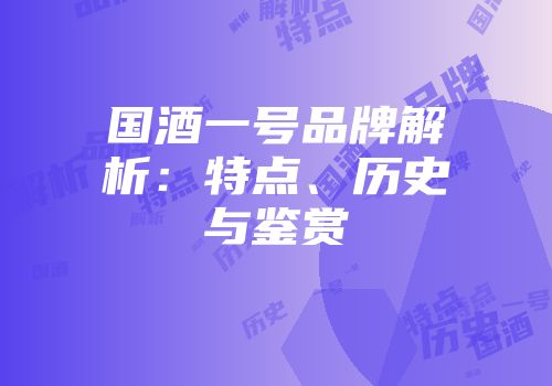 国酒一号品牌解析：特点、历史与鉴赏