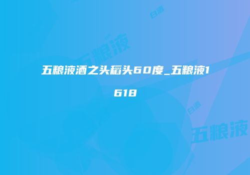五粮液酒之头稻头60度_五粮液1618