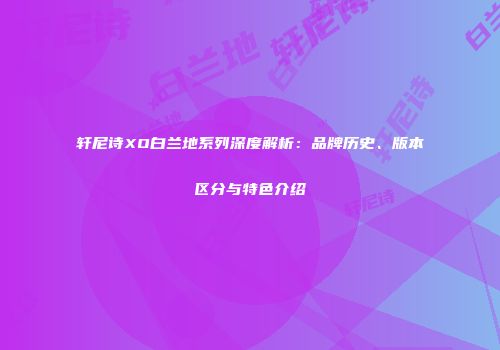 轩尼诗XO白兰地系列深度解析：品牌历史、版本区分与特色介绍