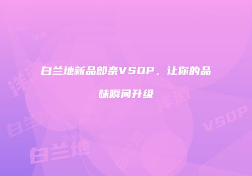 白兰地新品郎奈VSOP，让你的品味瞬间升级