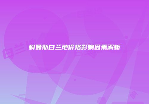 科曼斯白兰地价格影响因素解析