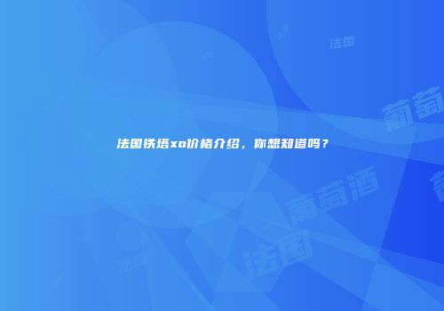 法国铁塔xo价格介绍，你想知道吗？