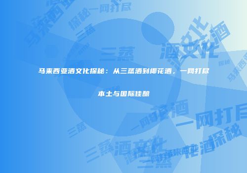 马来西亚酒文化探秘：从三蒸酒到椰花酒，一网打尽本土与国际佳酿