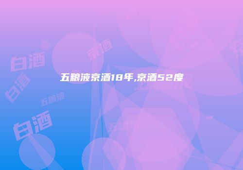 五粮液京酒18年,京酒52度