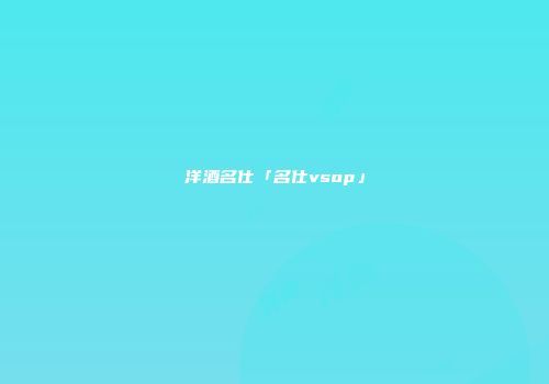 洋酒名仕「名仕vsop」