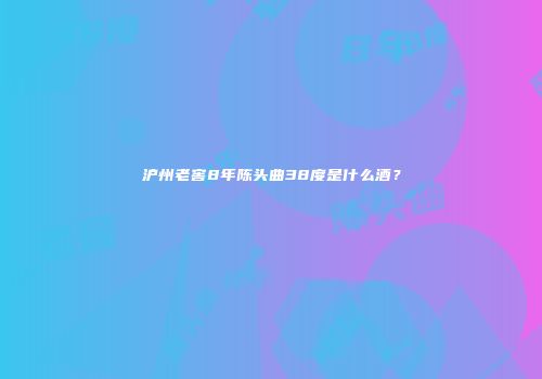 沪州老窖8年陈头曲38度是什么酒？