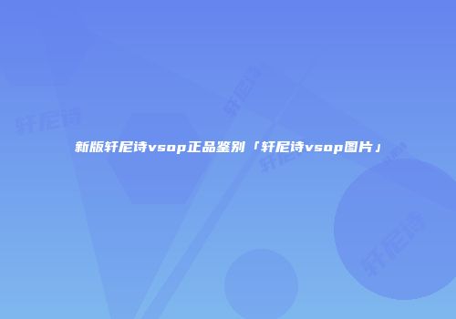 新版轩尼诗vsop正品鉴别「轩尼诗vsop图片」