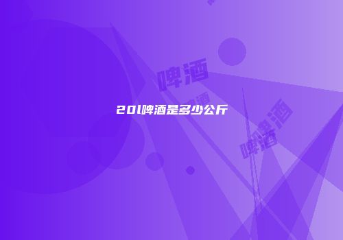 20l啤酒是多少公斤