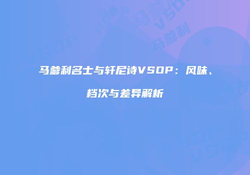 马爹利名士与轩尼诗VSOP：风味、档次与差异解析