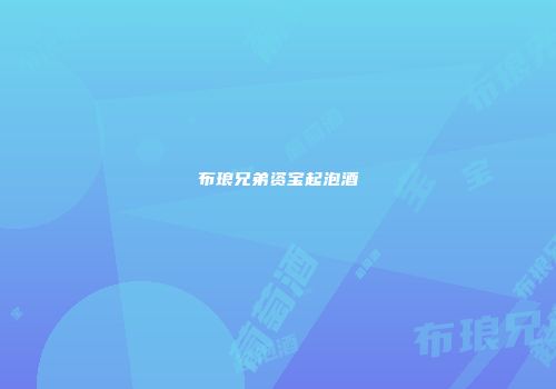 布琅兄弟资宝起泡酒