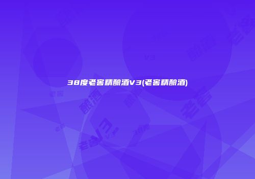 38度老窖精酿酒V3(老窖精酿酒)