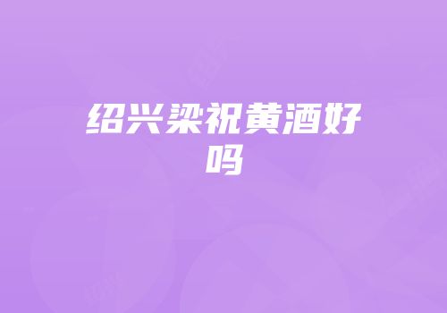 绍兴梁祝黄酒好吗