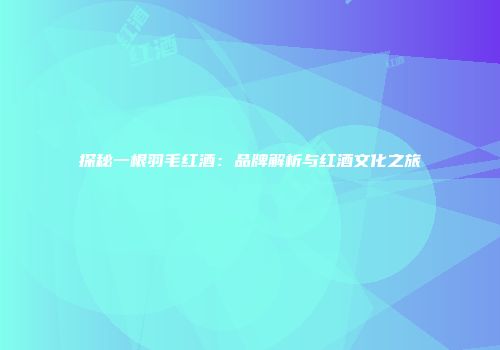 探秘一根羽毛红酒：品牌解析与红酒文化之旅