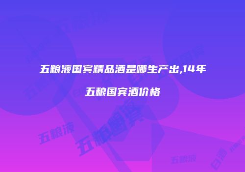 五粮液国宾精品酒是哪生产出,14年五粮国宾酒价格