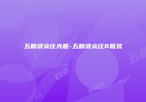 五粮液尖庄光瓶-五粮液尖庄6瓶装