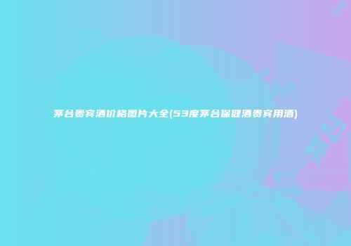 茅台贵宾酒价格图片大全(53度茅台保健酒贵宾用酒)