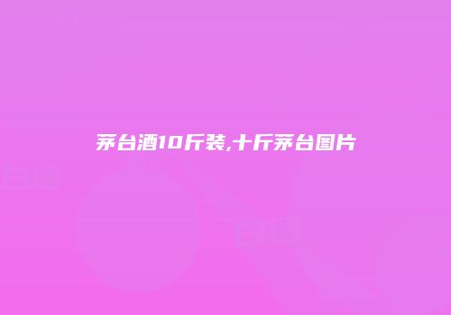 茅台酒10斤装,十斤茅台图片