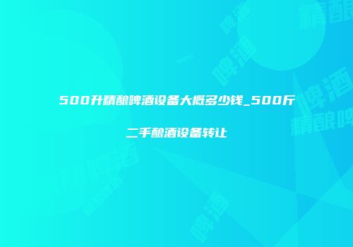 500升精酿啤酒设备大概多少钱_500斤二手酿酒设备转让