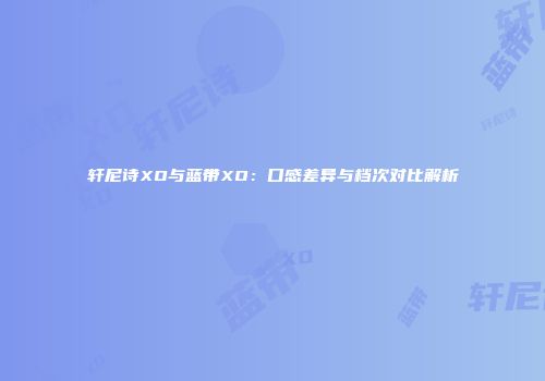 轩尼诗XO与蓝带XO：口感差异与档次对比解析