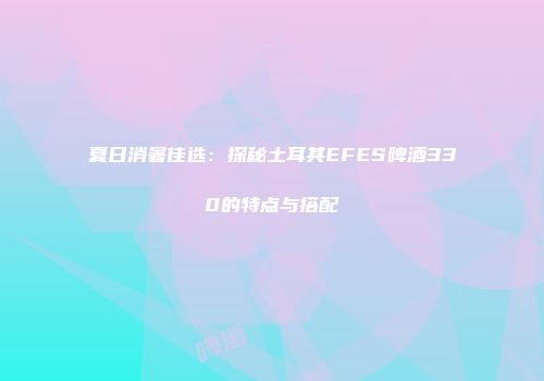 夏日消暑佳选：探秘土耳其EFES啤酒330的特点与搭配