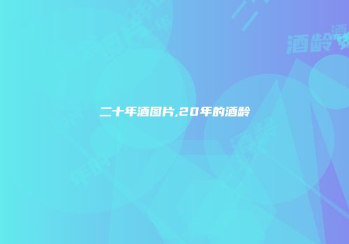 二十年酒图片,20年的酒龄