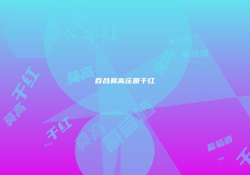 百合莫高庄园干红