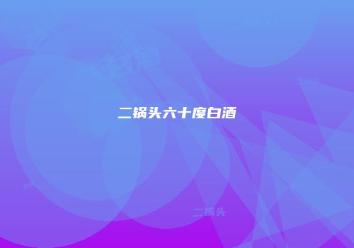 二锅头六十度白酒