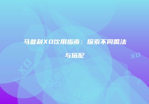 马爹利XO饮用指南：探索不同喝法与搭配
