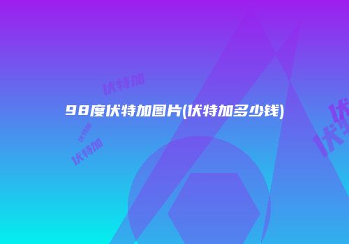 98度伏特加图片(伏特加多少钱)