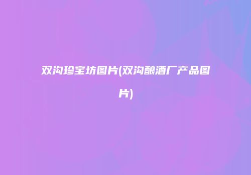 双沟珍宝坊图片(双沟酿酒厂产品图片)
