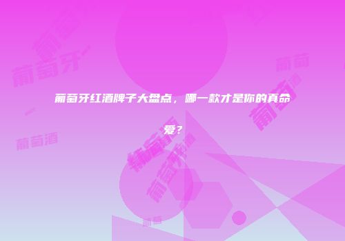 葡萄牙红酒牌子大盘点，哪一款才是你的真命爱？