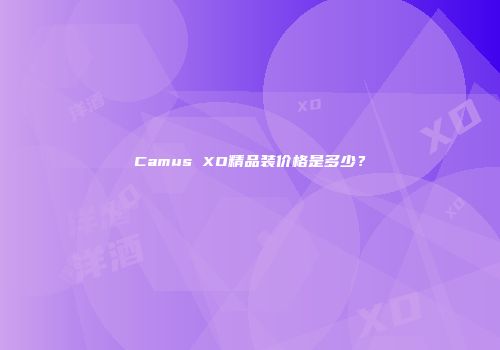 Camus XO精品装价格是多少？