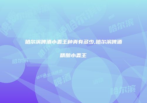 哈尔滨啤酒小麦王种类有多少,哈尔滨啤酒精酿小麦王