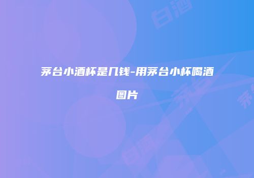 茅台小酒杯是几钱-用茅台小杯喝酒图片