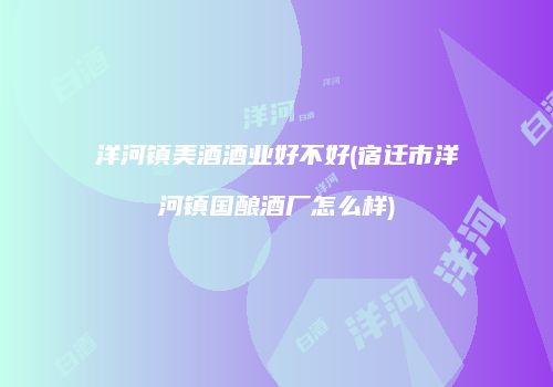 洋河镇美酒酒业好不好(宿迁市洋河镇国酿酒厂怎么样)