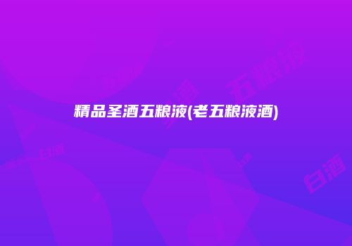 精品圣酒五粮液(老五粮液酒)