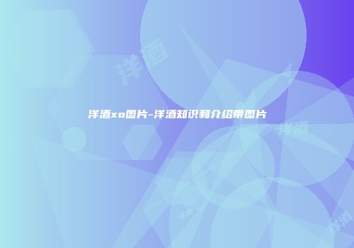 洋酒xo图片-洋酒知识和介绍带图片