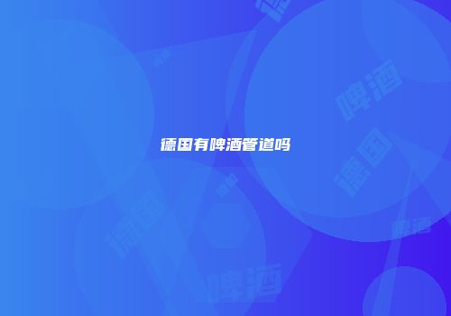 德国有啤酒管道吗