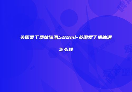 英国爱丁堡黄啤酒500ml-英国爱丁堡啤酒怎么样