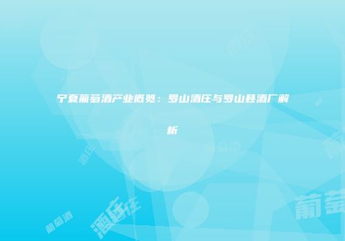 宁夏葡萄酒产业概览：罗山酒庄与罗山县酒厂解析