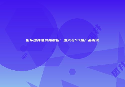 山东国井酒价格解析：国六与53度产品解读