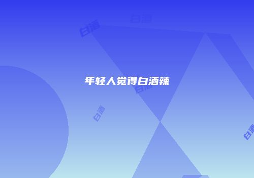 年轻人觉得白酒辣
