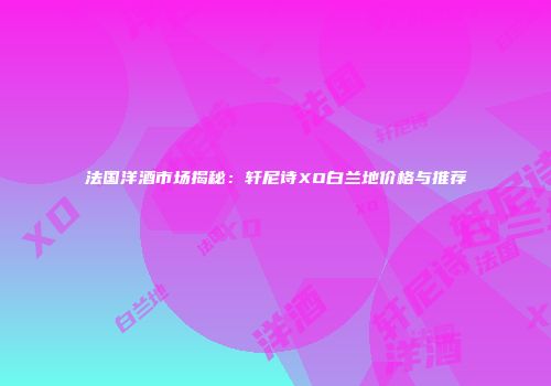 法国洋酒市场揭秘：轩尼诗XO白兰地价格与推荐