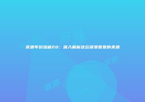 宣酒年份珍藏20：深入解析这款深受喜爱的美酒