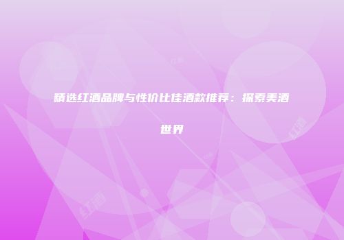 精选红酒品牌与性价比佳酒款推荐：探索美酒世界